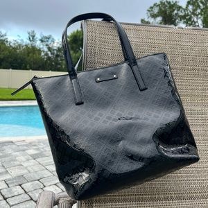 Kate Spade ♠️ black purse with spade design GUC